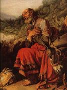LASTMAN, Pieter Pietersz. Detail of Abraham on the Way to Canaan oil